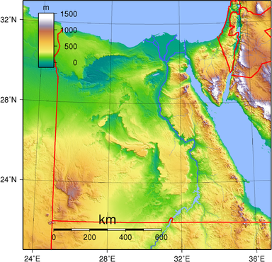 Topografi Mesir