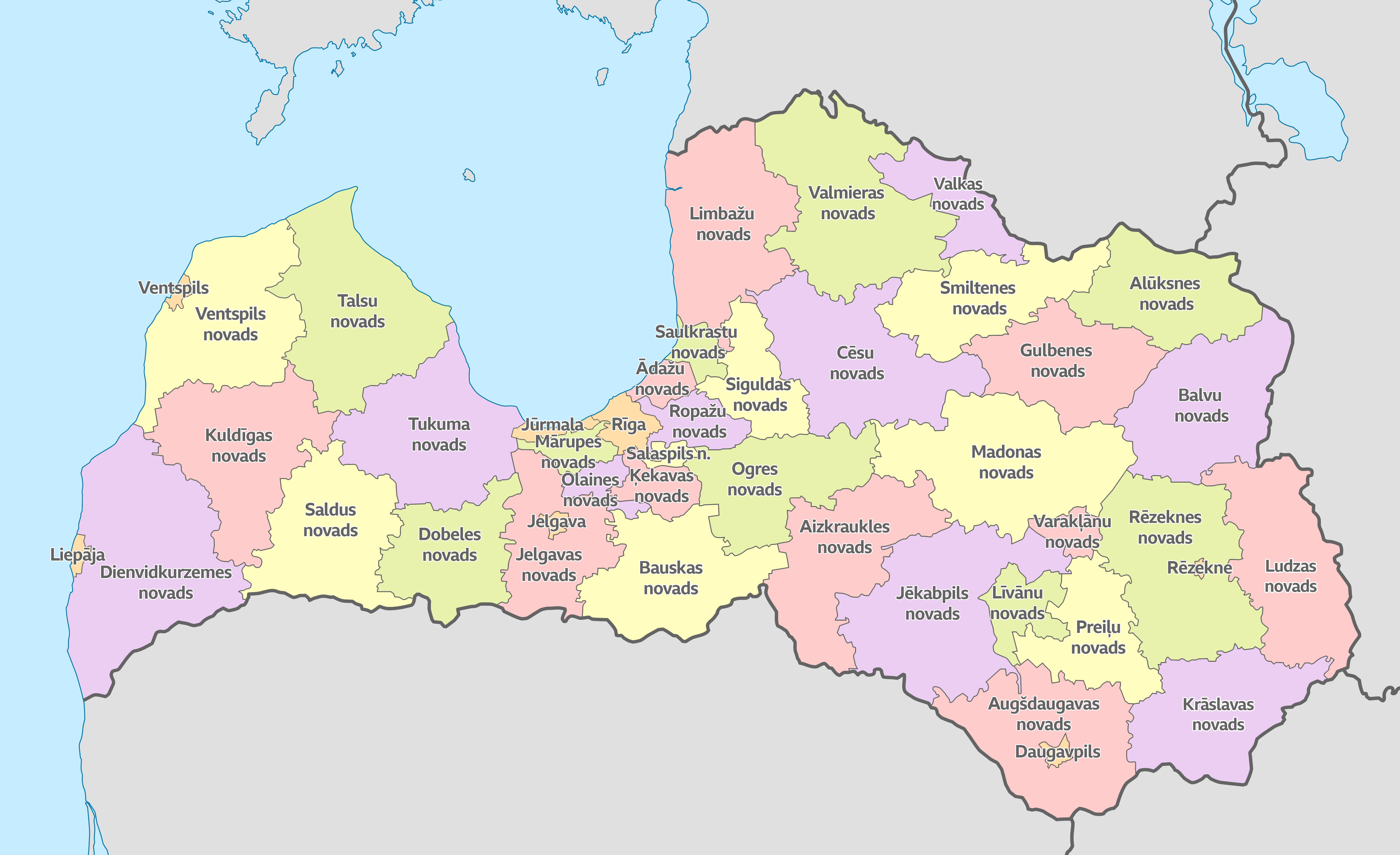 Pembahagian pentadbiran Latvia