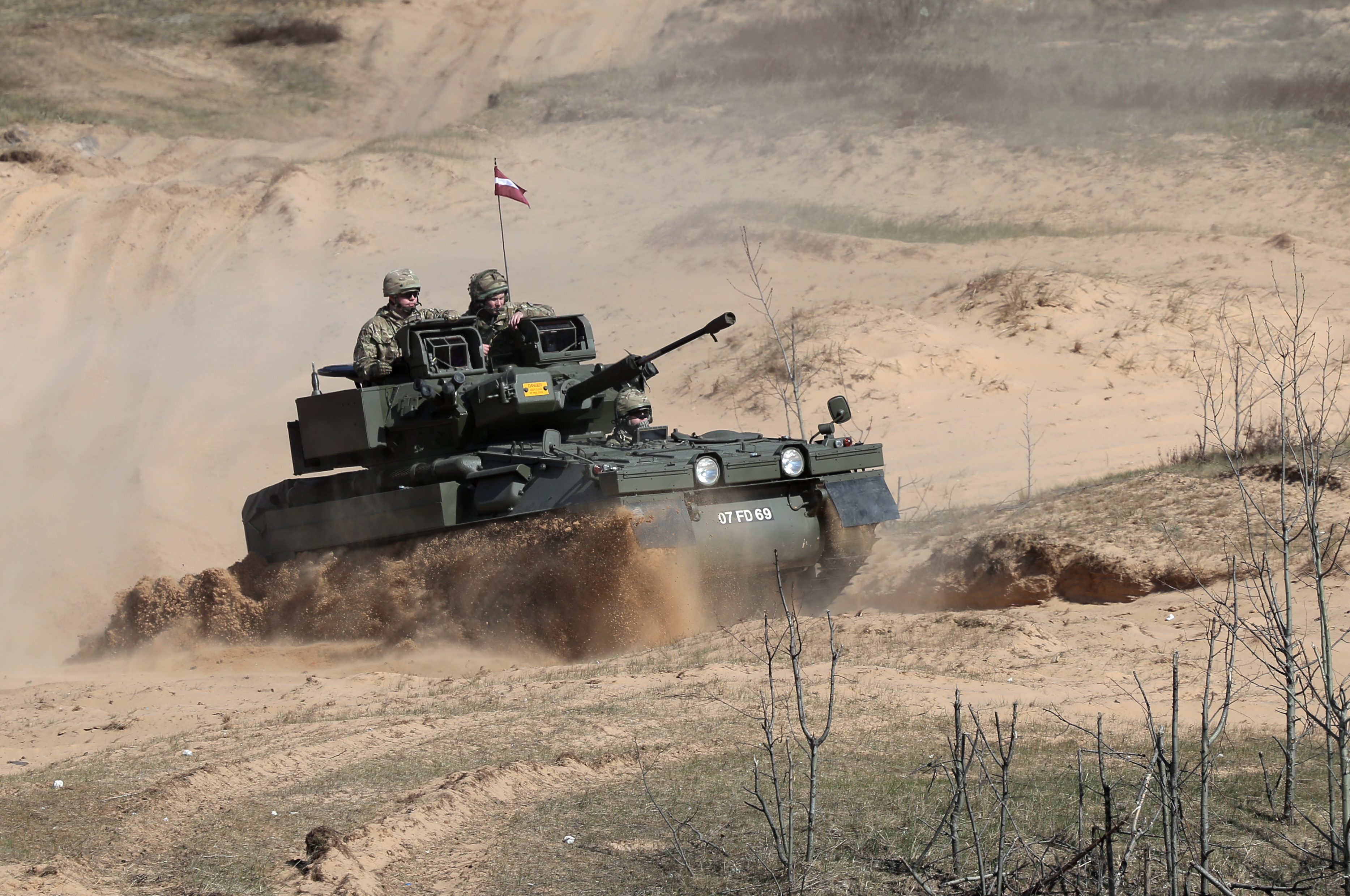 CVR(T) Scimitar dalam perkhidmatan Latvia