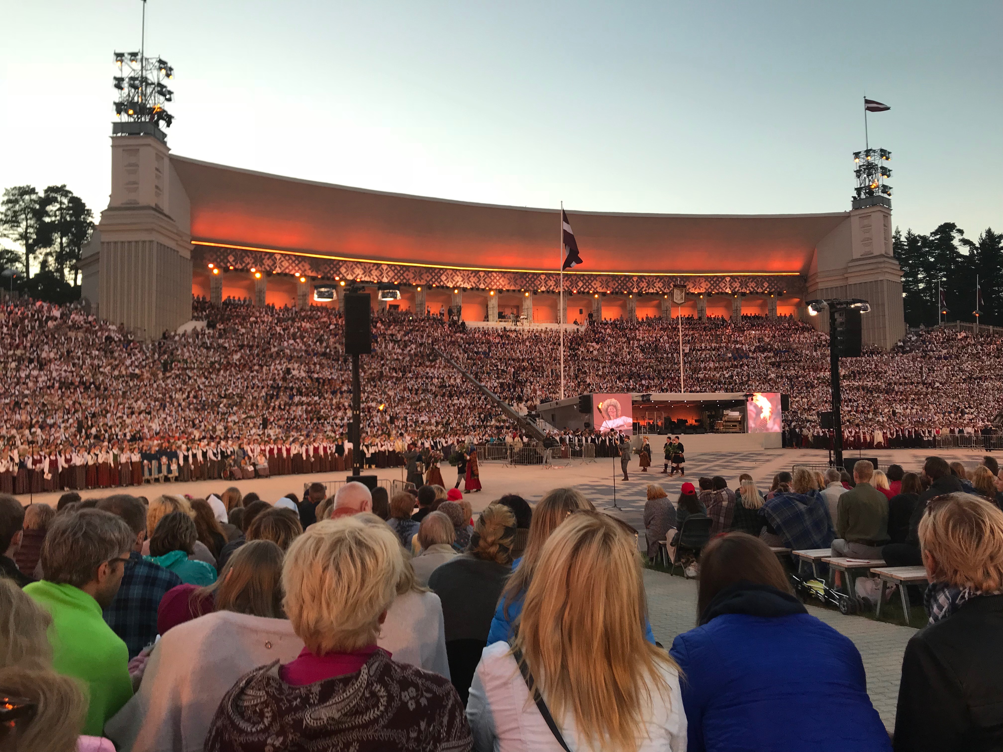 Peserta Festival Lagu dan Tarian Latvia pada tahun 2018
