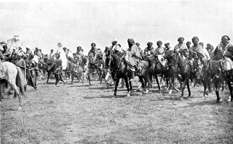 Emir Kano dengan pasukan berkuda, 1911
