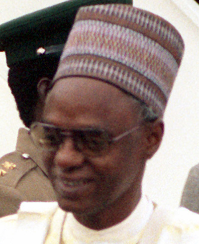 Shehu Shagari ialah Presiden Nigeria pertama yang dipilih dari 1979 hingga 1983.