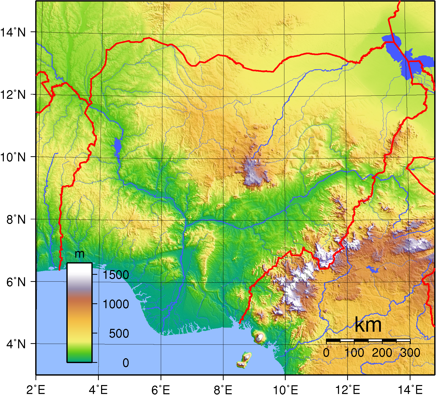 Topografi Nigeria