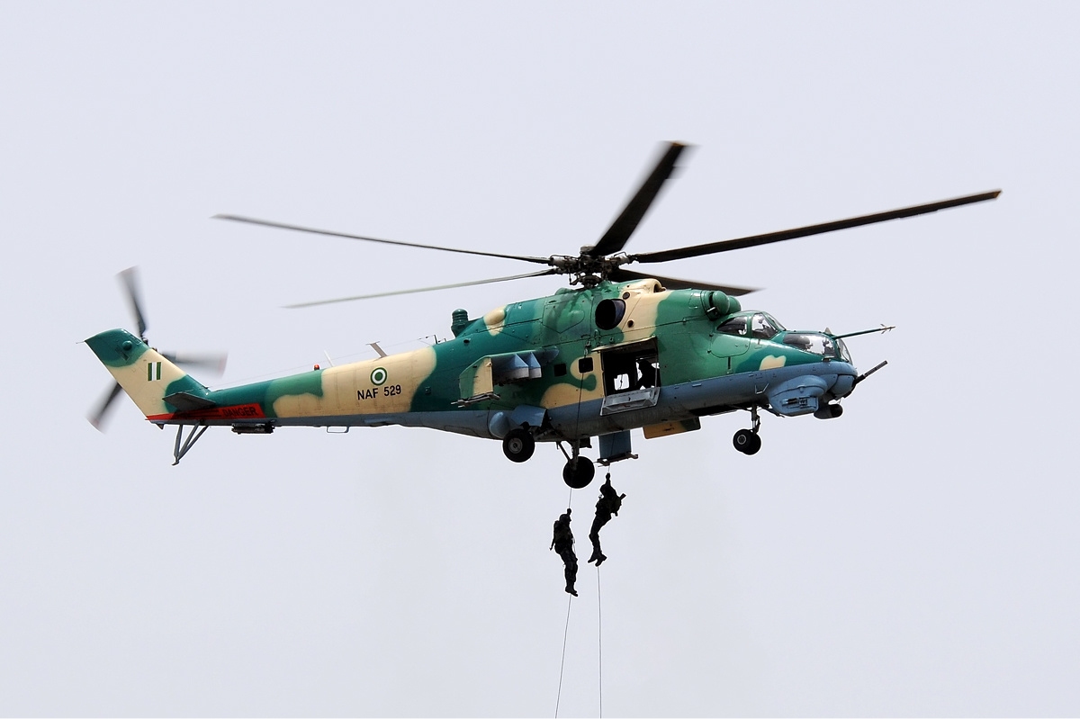 Helikopter serang Mi-24 Tentera Udara Nigeria