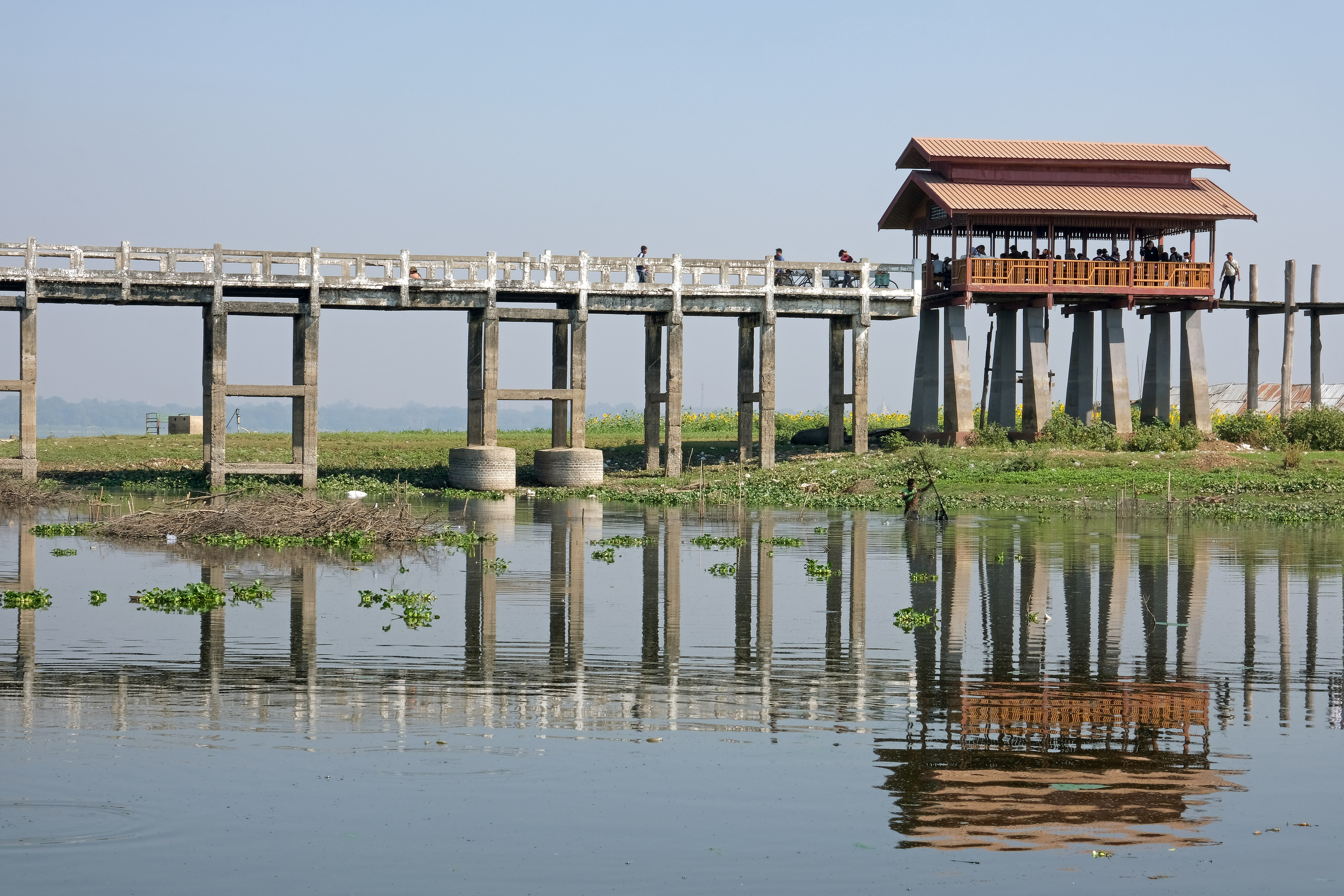 Jambatan U Bein di Mandalay.