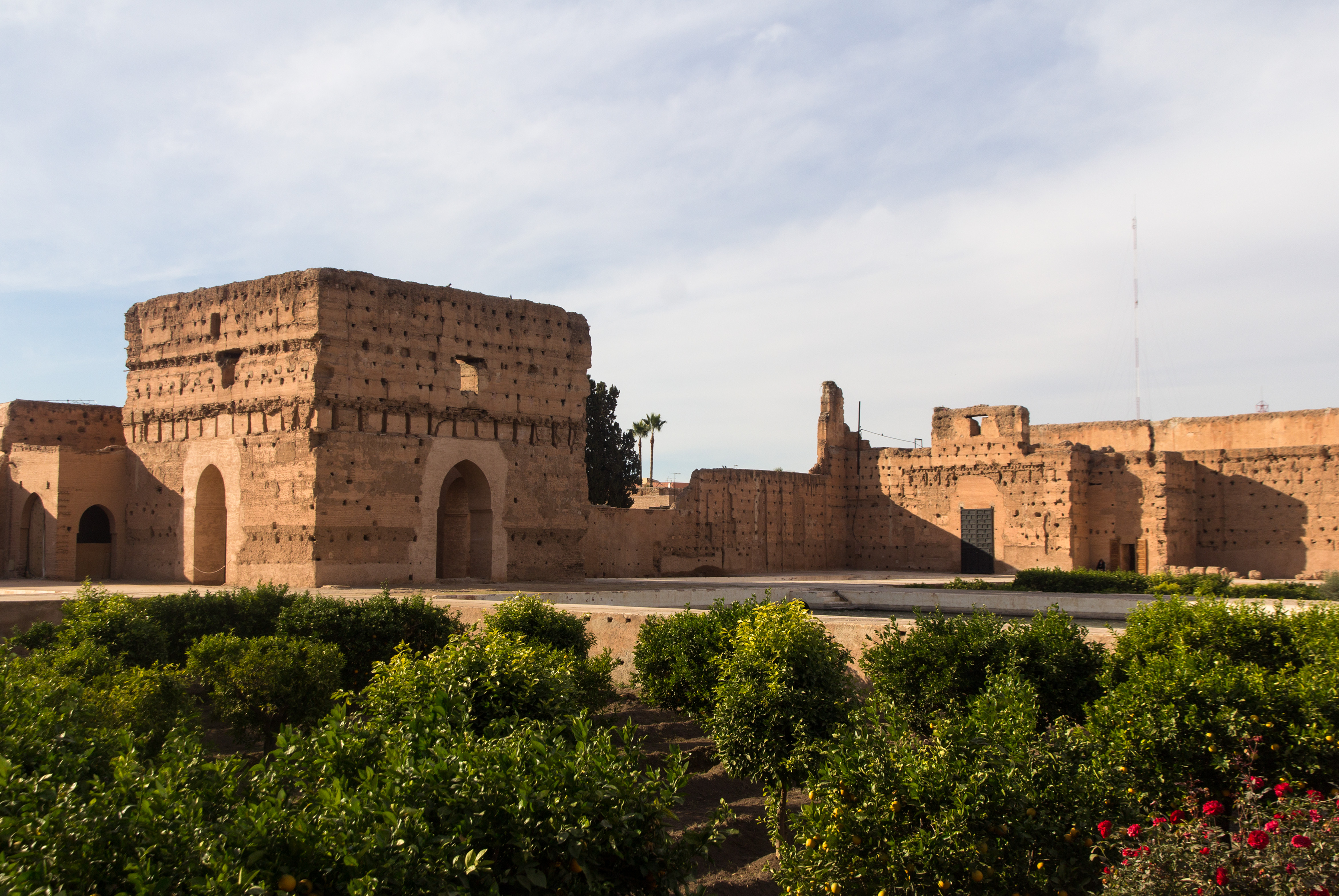 Sisa-sisa Istana Badi' Sultan Saadi Ahmad al-Mansur abad ke-16