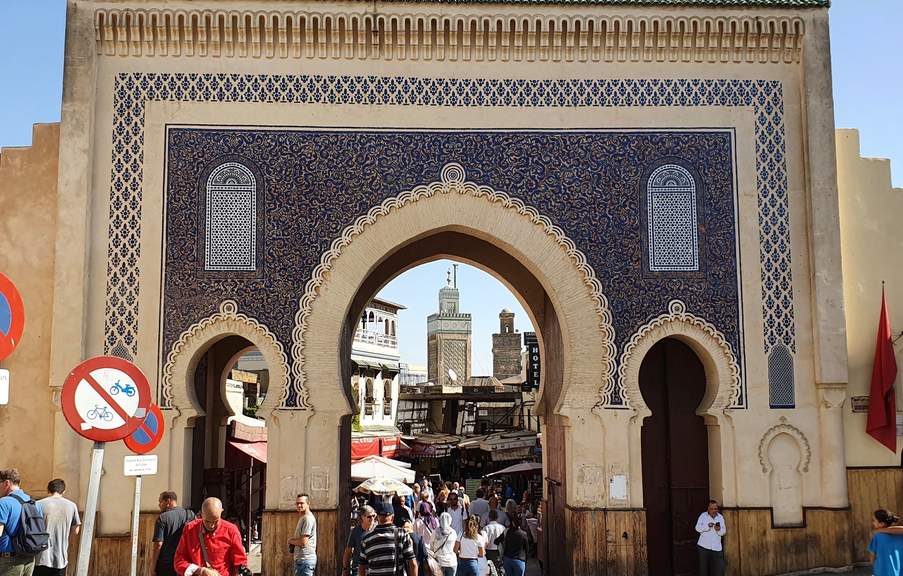 Pemandangan medina (bandar lama) Fes