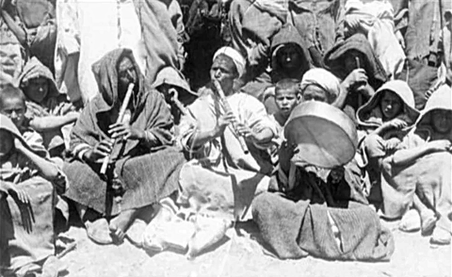 Sekumpulan pemuzik Jilala di Maghribi, 1900