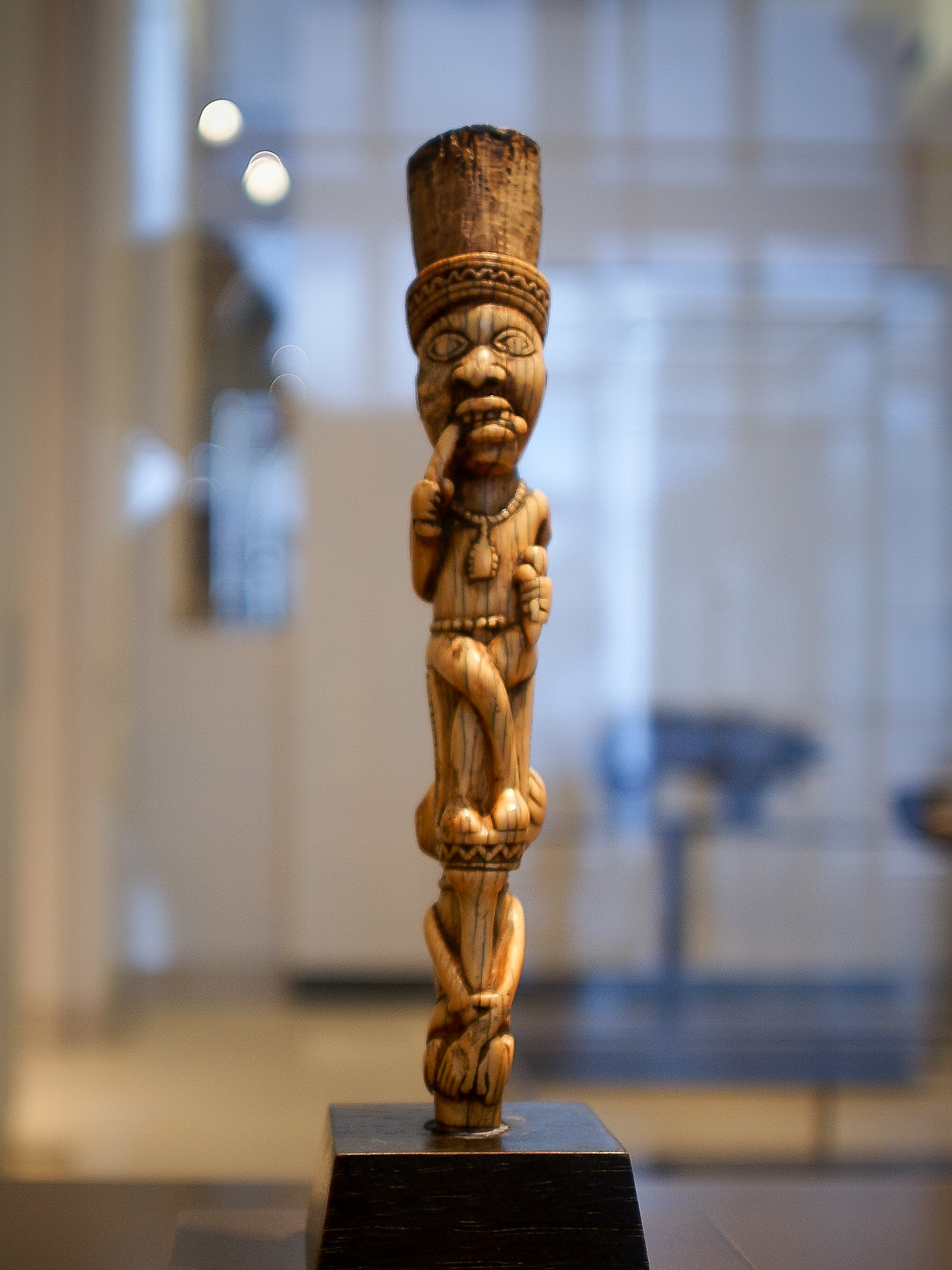 A Yombe sculpture from the 19th century, an example of the rich artistic traditions found in the broader Central African region, which has cultural links to some Zambian groups.