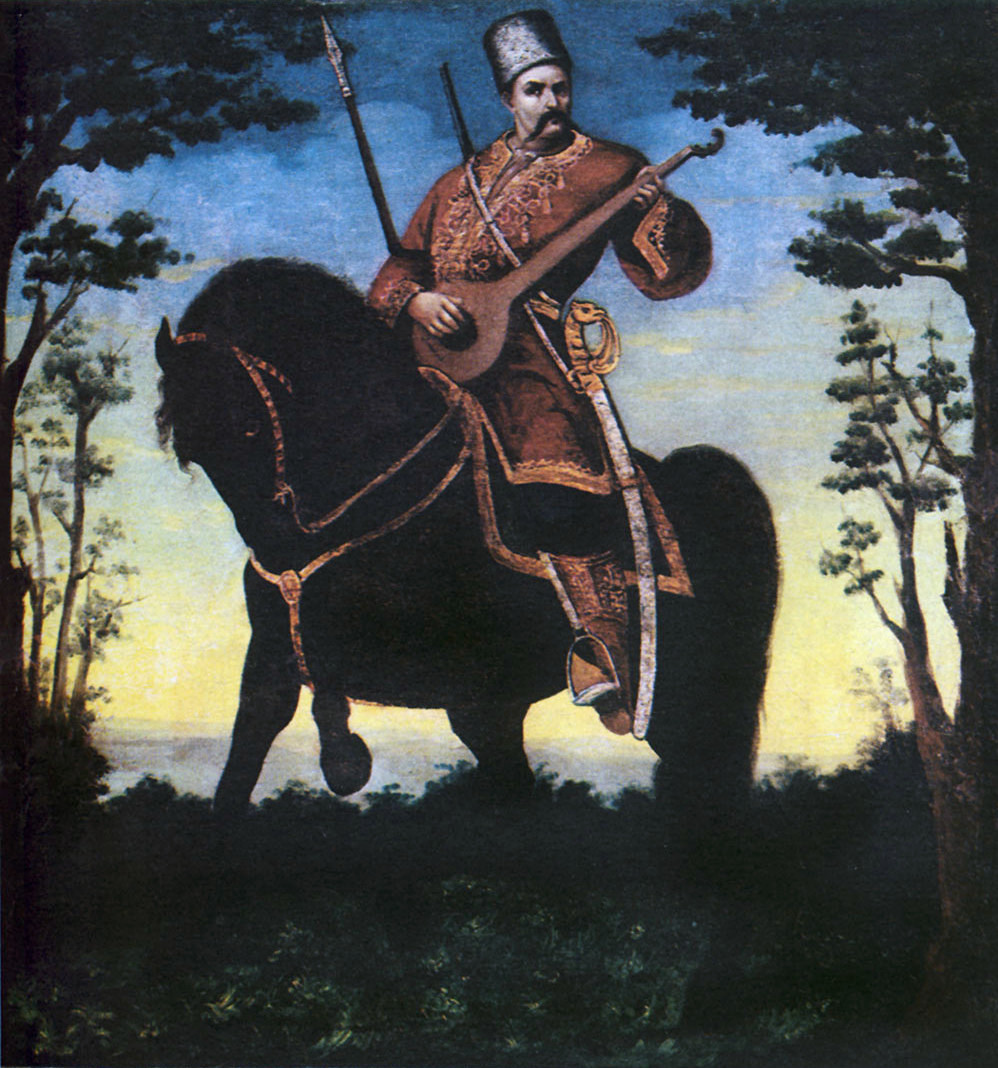 Cossack Mamay chơi kobza