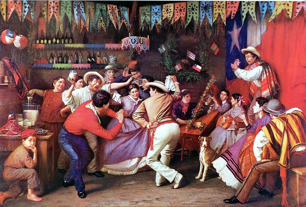 1873년 마누엘 안토니오 카로의 라 사마쿠에카 (La Zamacueca).