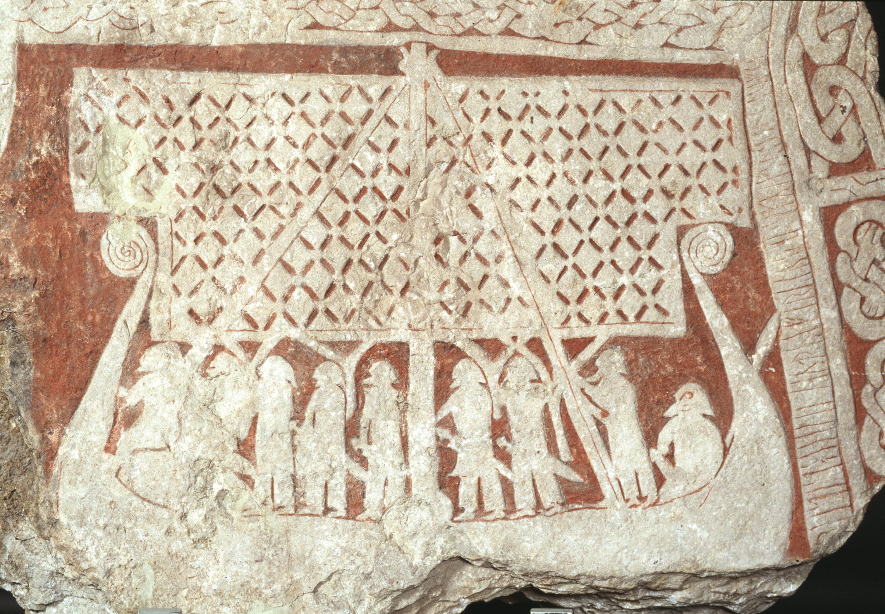 チェングヴィーデの絵画石碑(800年-1099年)、ヴァイキング美術の一例