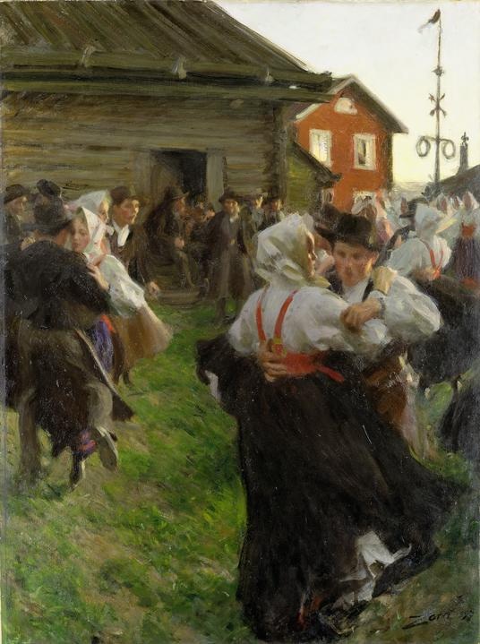 안데르스 소른 작, 《한여름의 춤》(1897년)
