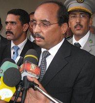 Mohamed Ould Abdel Aziz di kampung halamannya, Akjoujt, pada 15 Mac 2009.