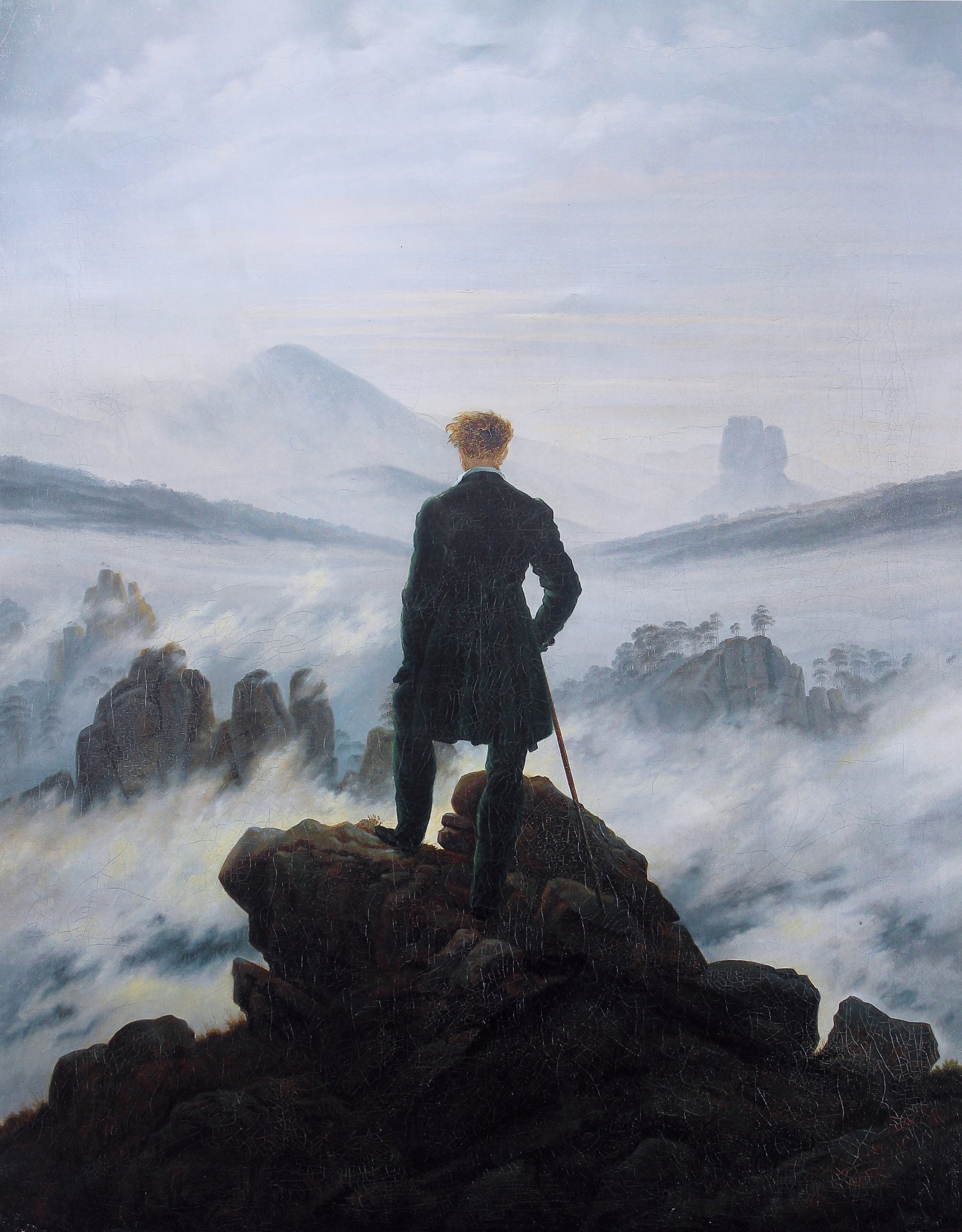 C.D. Friedrich, Pengembara di atas Lautan Kabut (1818)