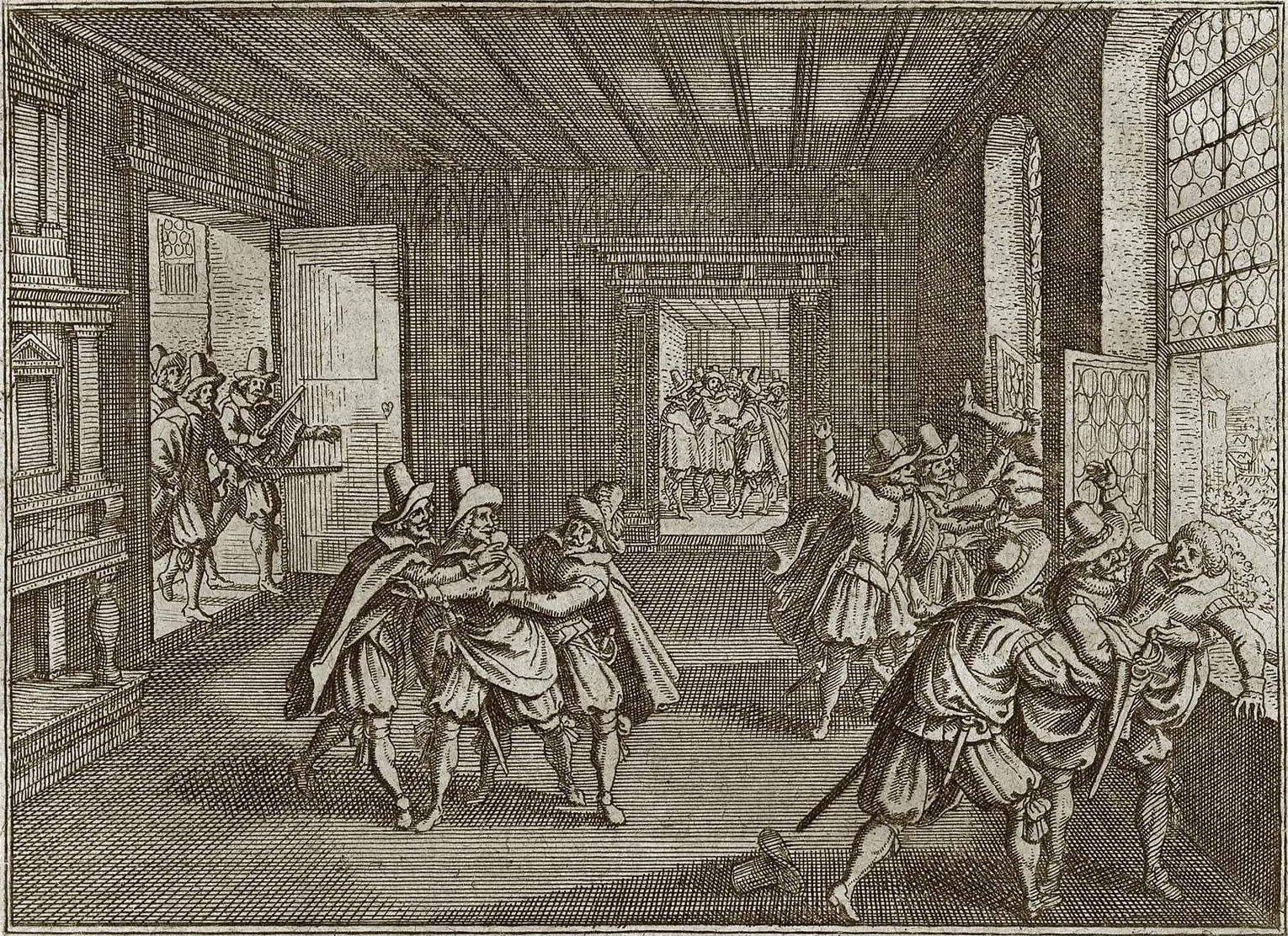 Defenestrasi Praha tahun 1618 menandai dimulainya Pemberontakan Bohemia melawan Wangsa Habsburg dan oleh karena itu merupakan fase pertama dari Perang Tiga Puluh Tahun.