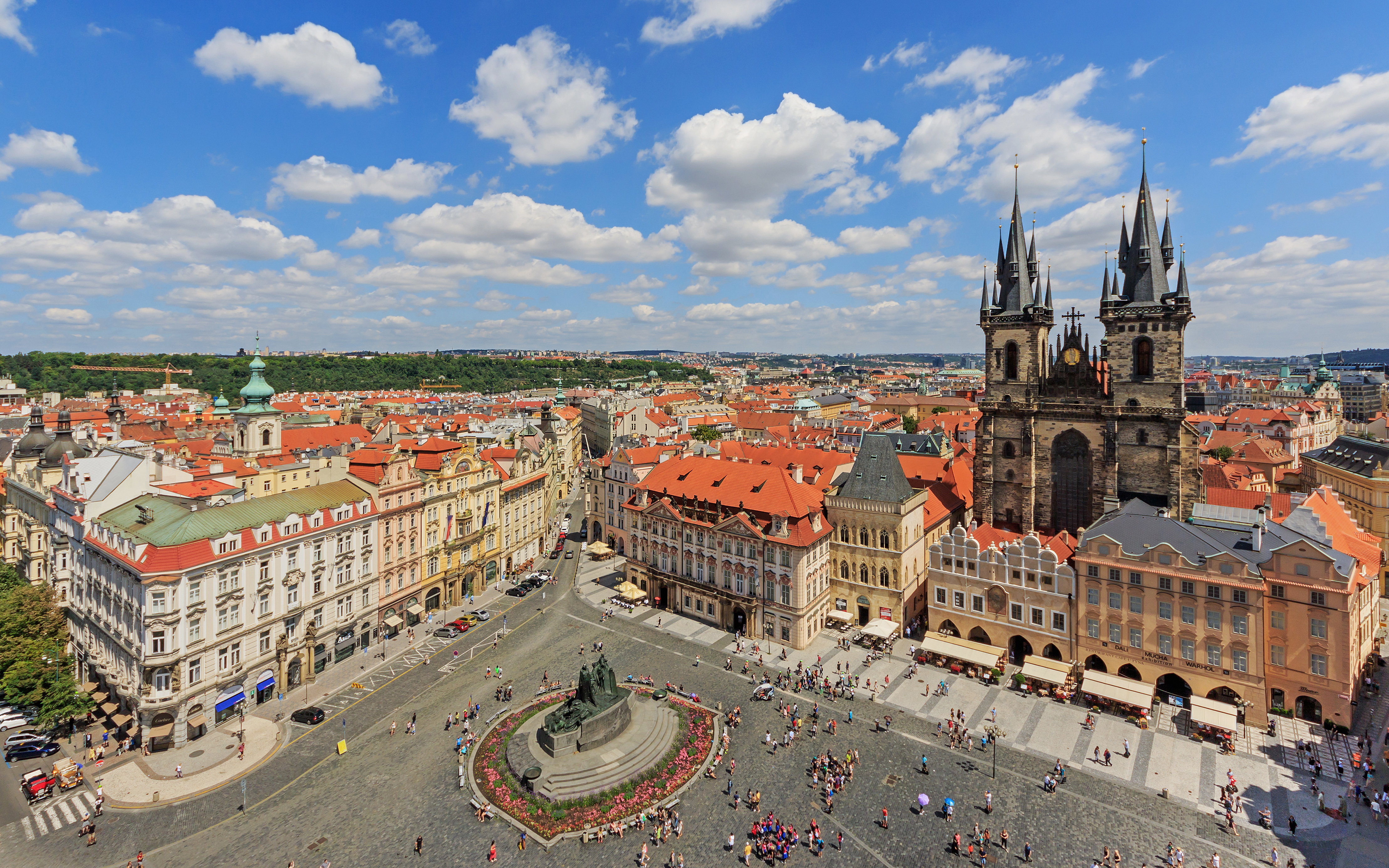 Pusat bersejarah Praha.