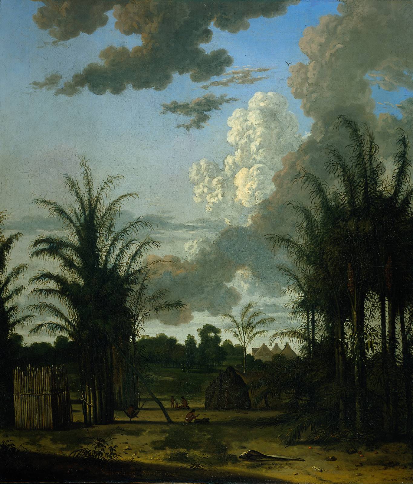 Perkebunan di Suriname pada tahun 1707.