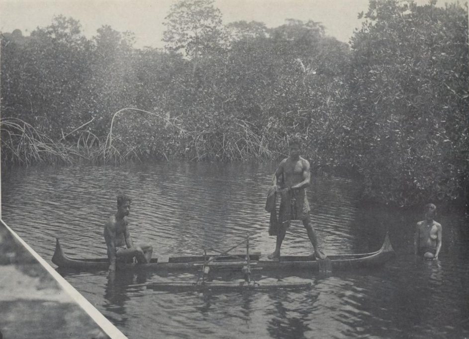 Fishing in Chuuk, 1931, illustrating a traditional and ongoing key economic activity.