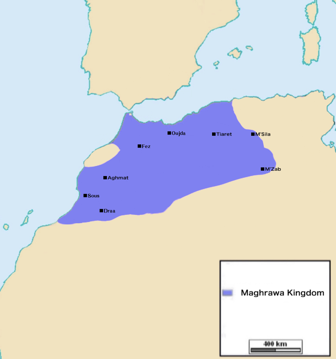 Wilayah yang dikuasai oleh Maghrawa