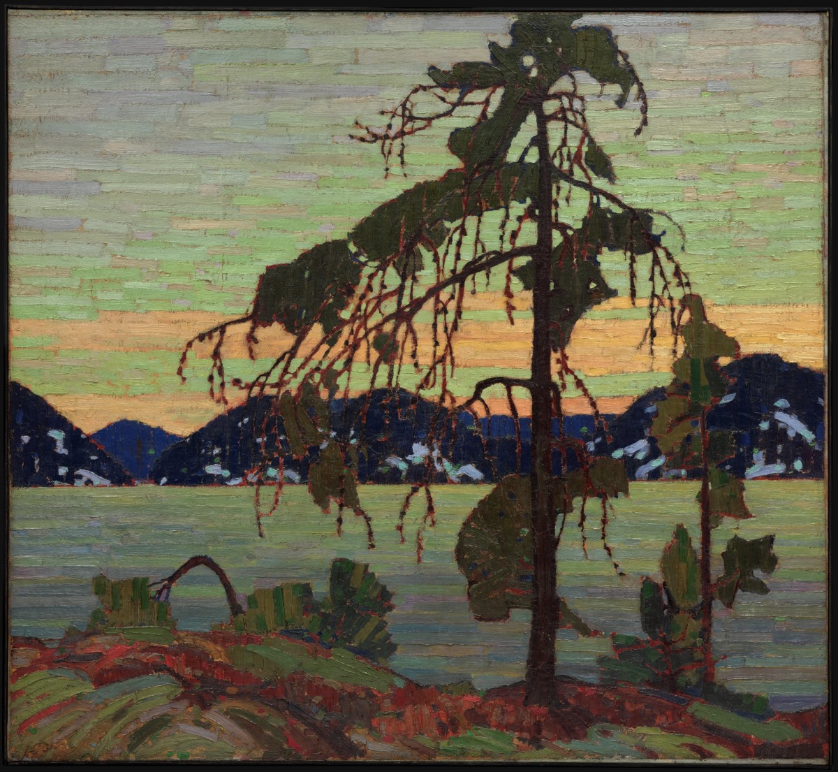 トム・トムソン作『ジャック・パイン』。油彩、カンヴァス、1916年、カナダ国立美術館所蔵。