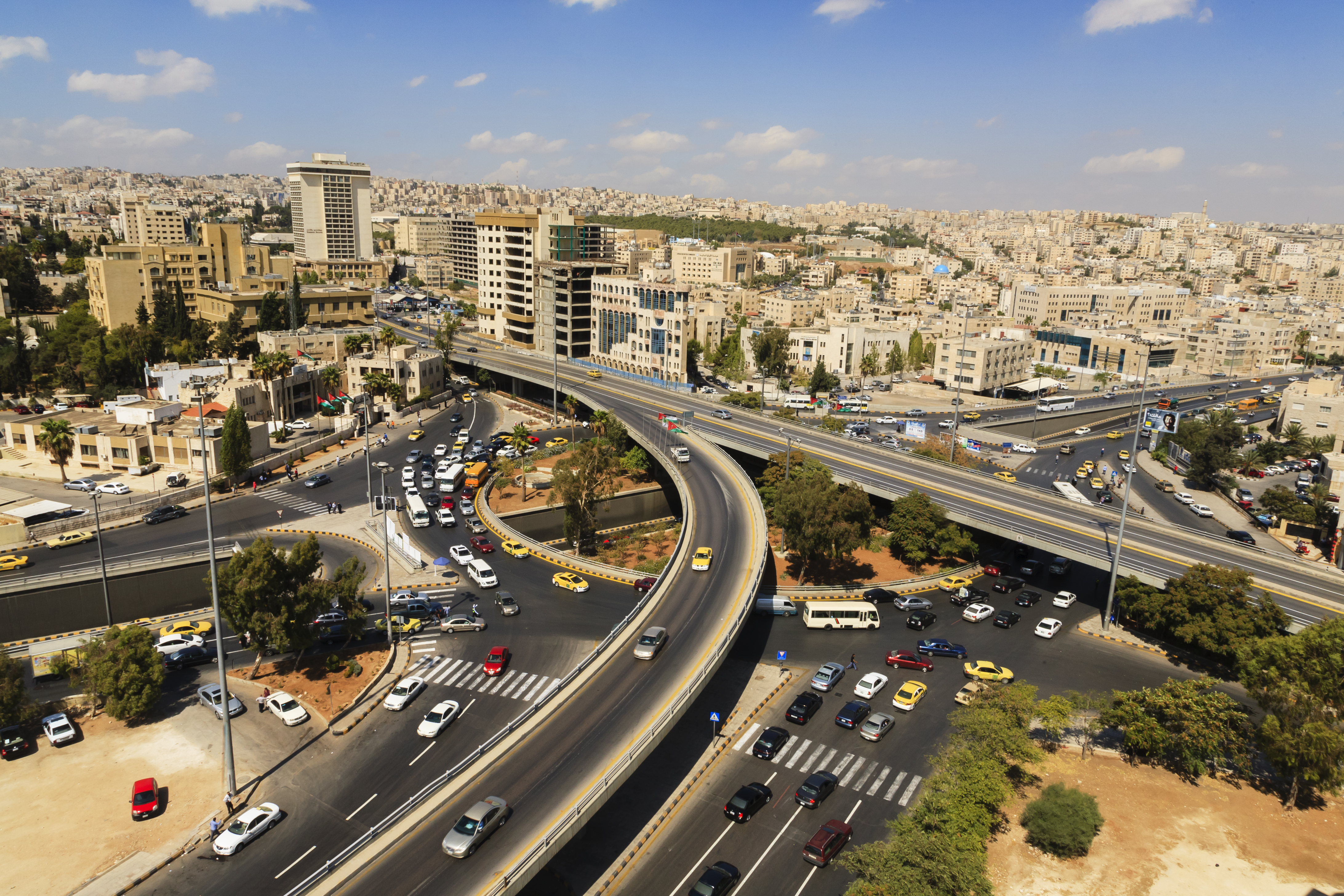 View of a part of the capital Amman.