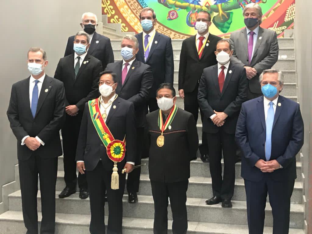 Perasmian Luis Arce dan David Choquehuanca pada 8 November 2020