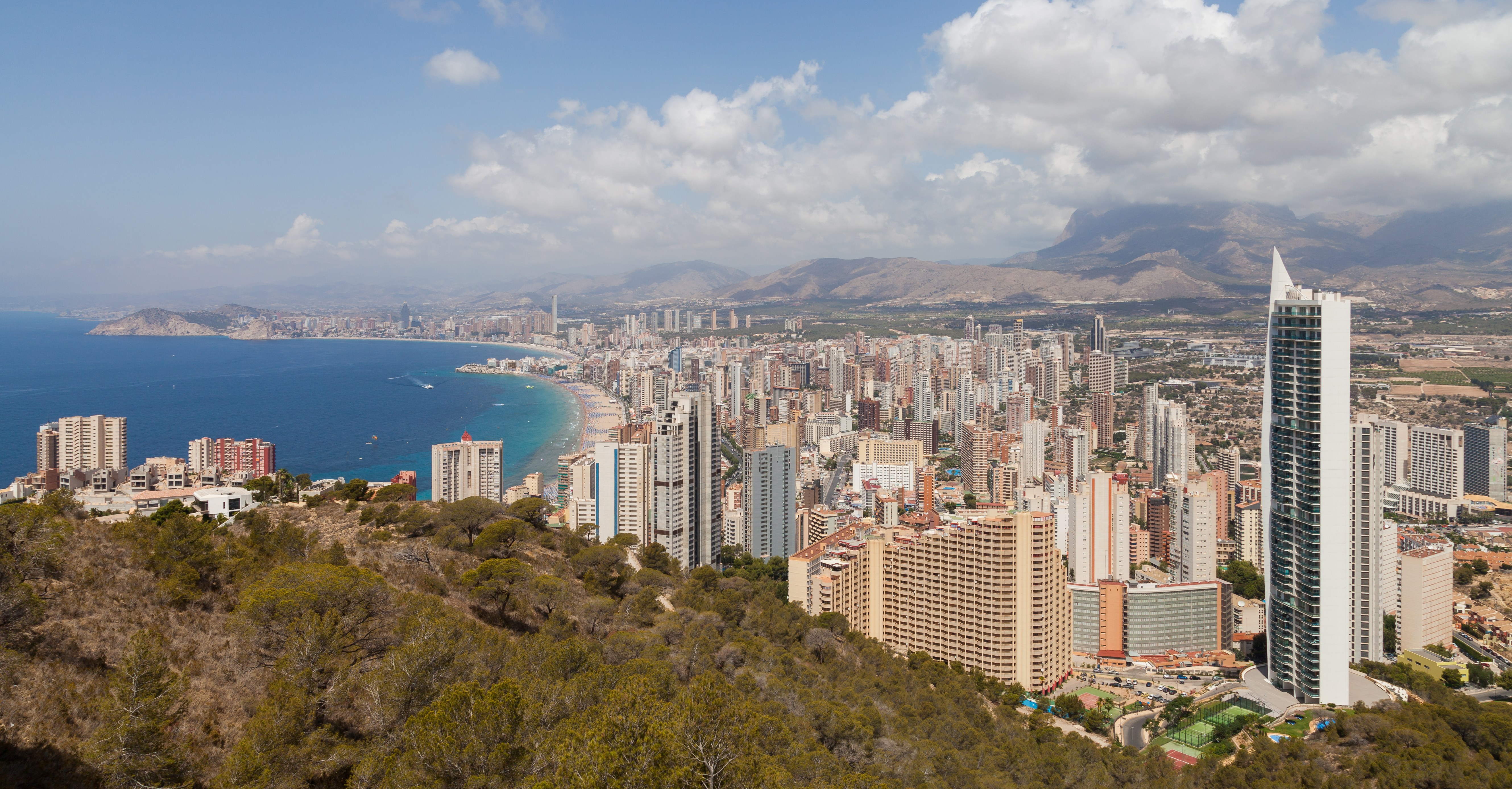 Benidorm, salah satu tujuan wisata pantai terbesar di Eropa