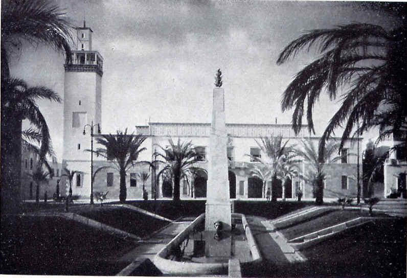Istana Diraja Al Manar di tengah Benghazi - lokasi kampus pertama Universiti Libya, yang diasaskan melalui dekri diraja pada tahun 1955