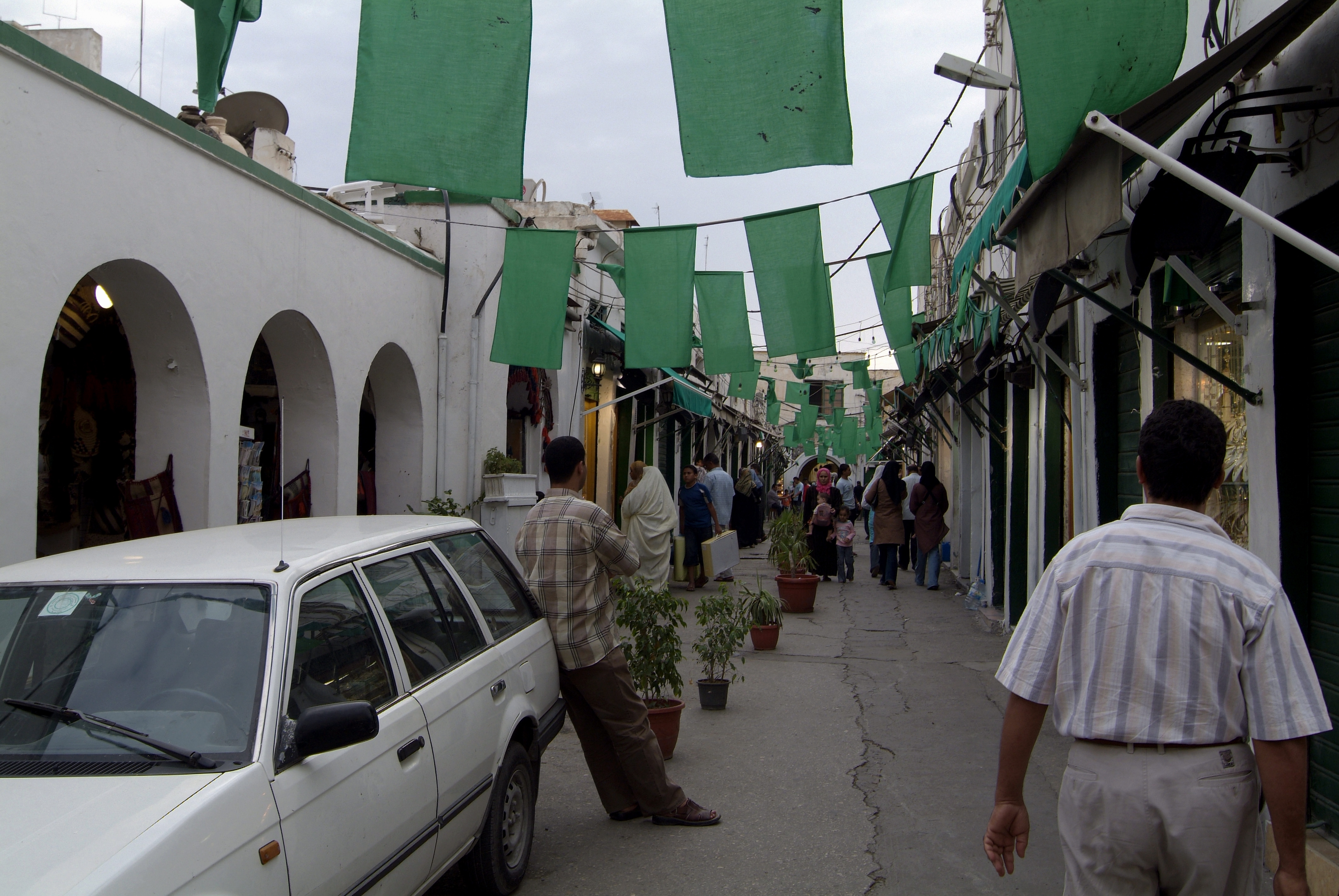 Hiasan hari Revolusi Al-Fatah di Tripoli 2008