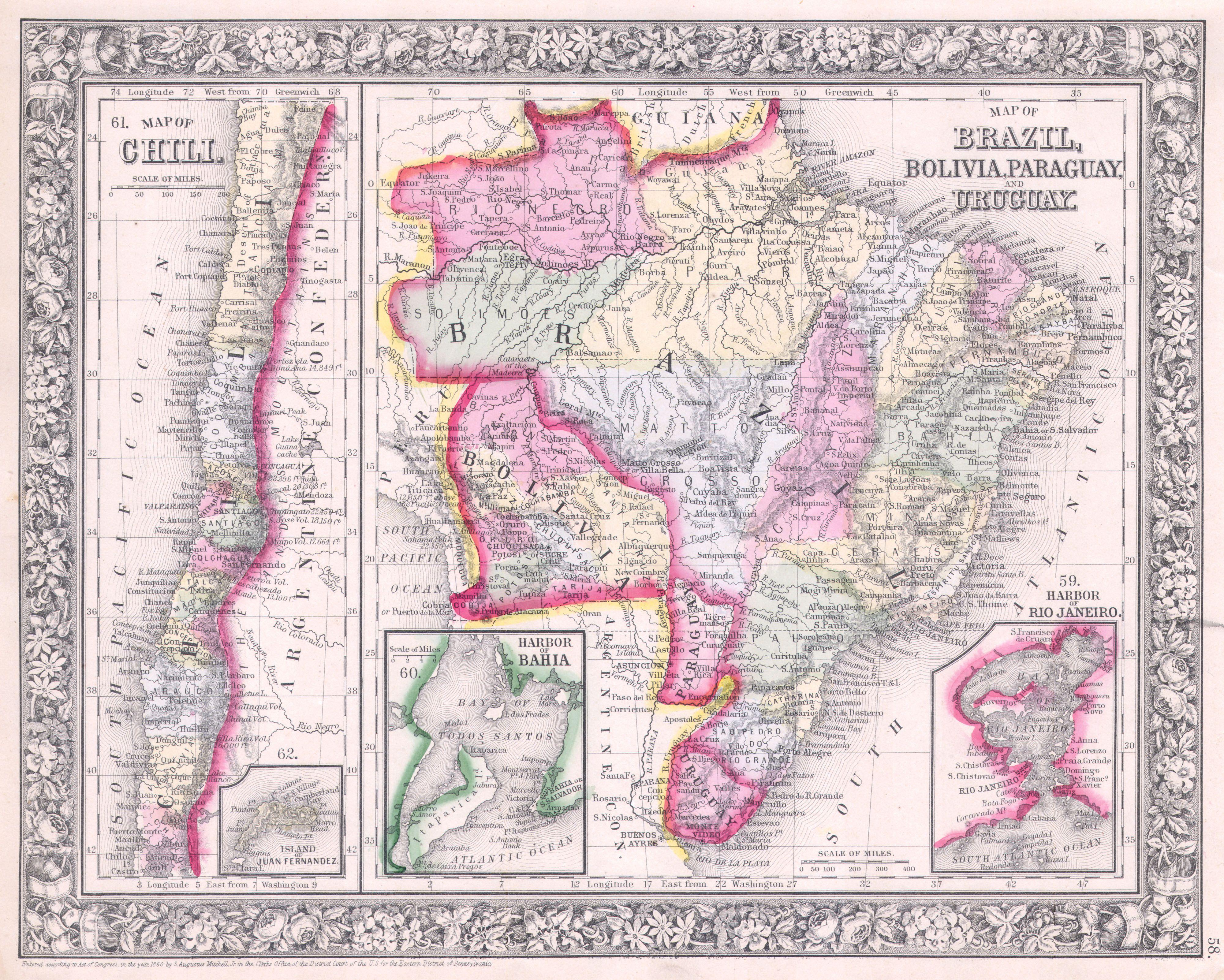 Bản đồ chính trị khu vực, 1864