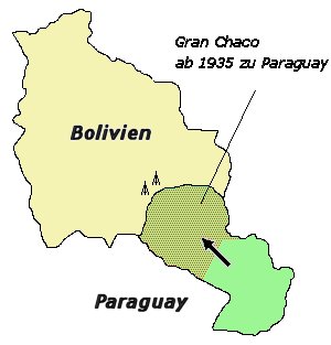 Gran Chaco là nơi diễn ra Chiến tranh Chaco (1932-35), trong đó Bolivia mất phần lớn lãnh thổ tranh chấp vào tay Paraguay