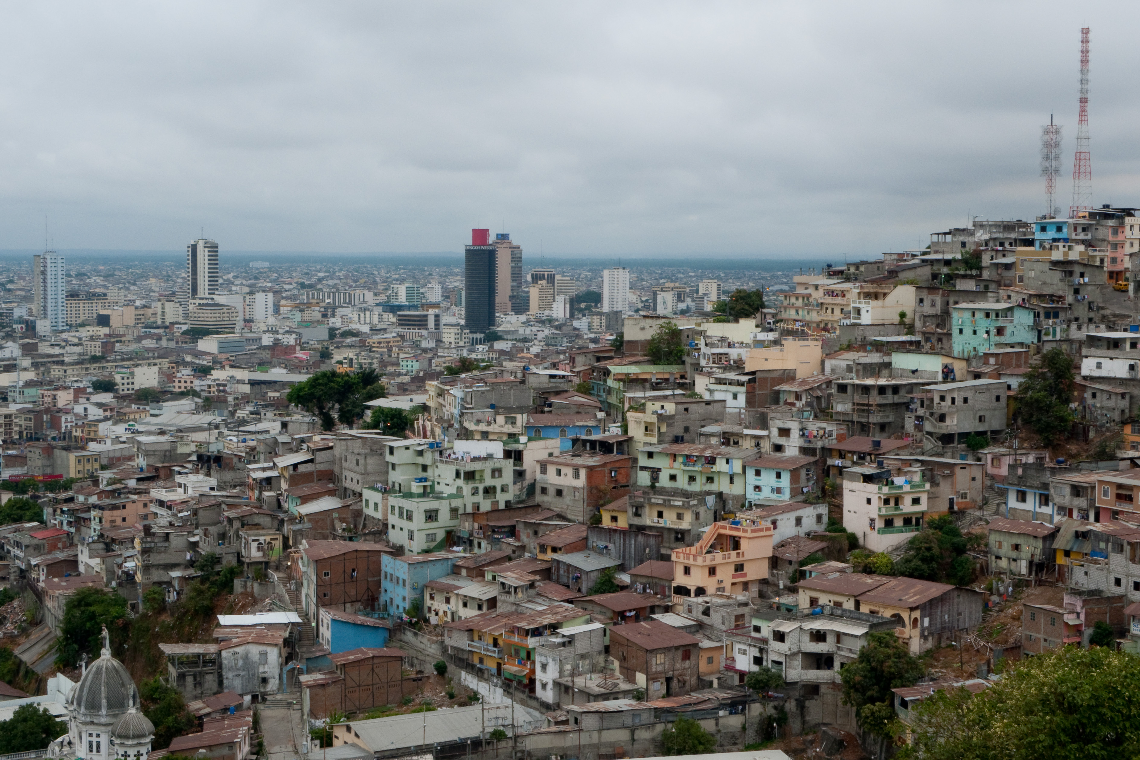 Lingkungan kelas miskin di Guayaquil