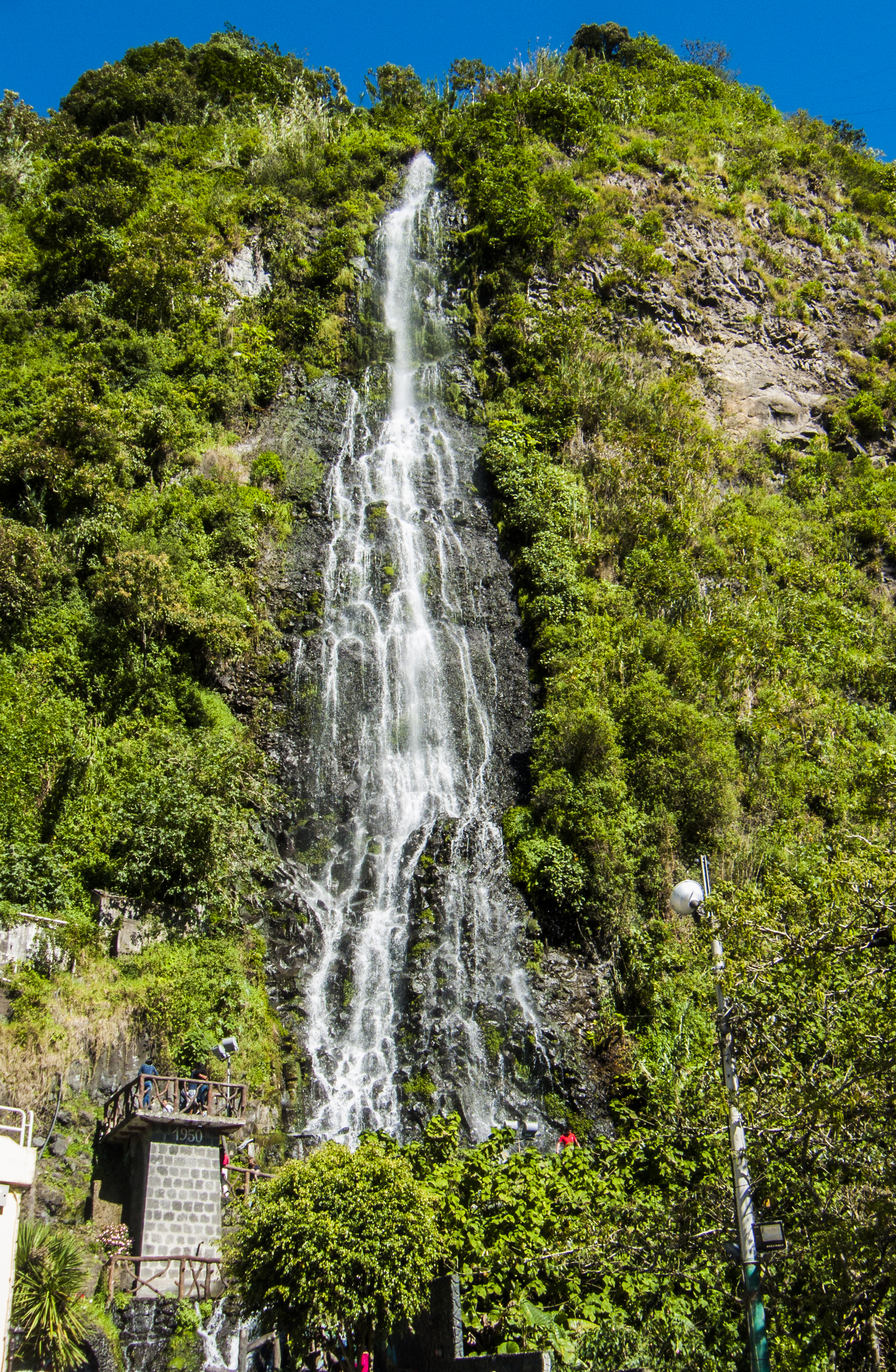 Air terjun Cabellera de la Virgen di Baños de Agua Santa, Provinsi Tungurahua