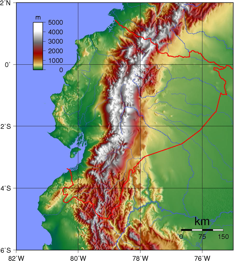 Topografi Ekuador