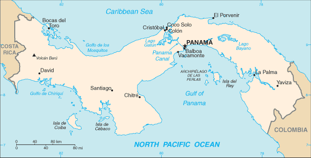 Peta Panama