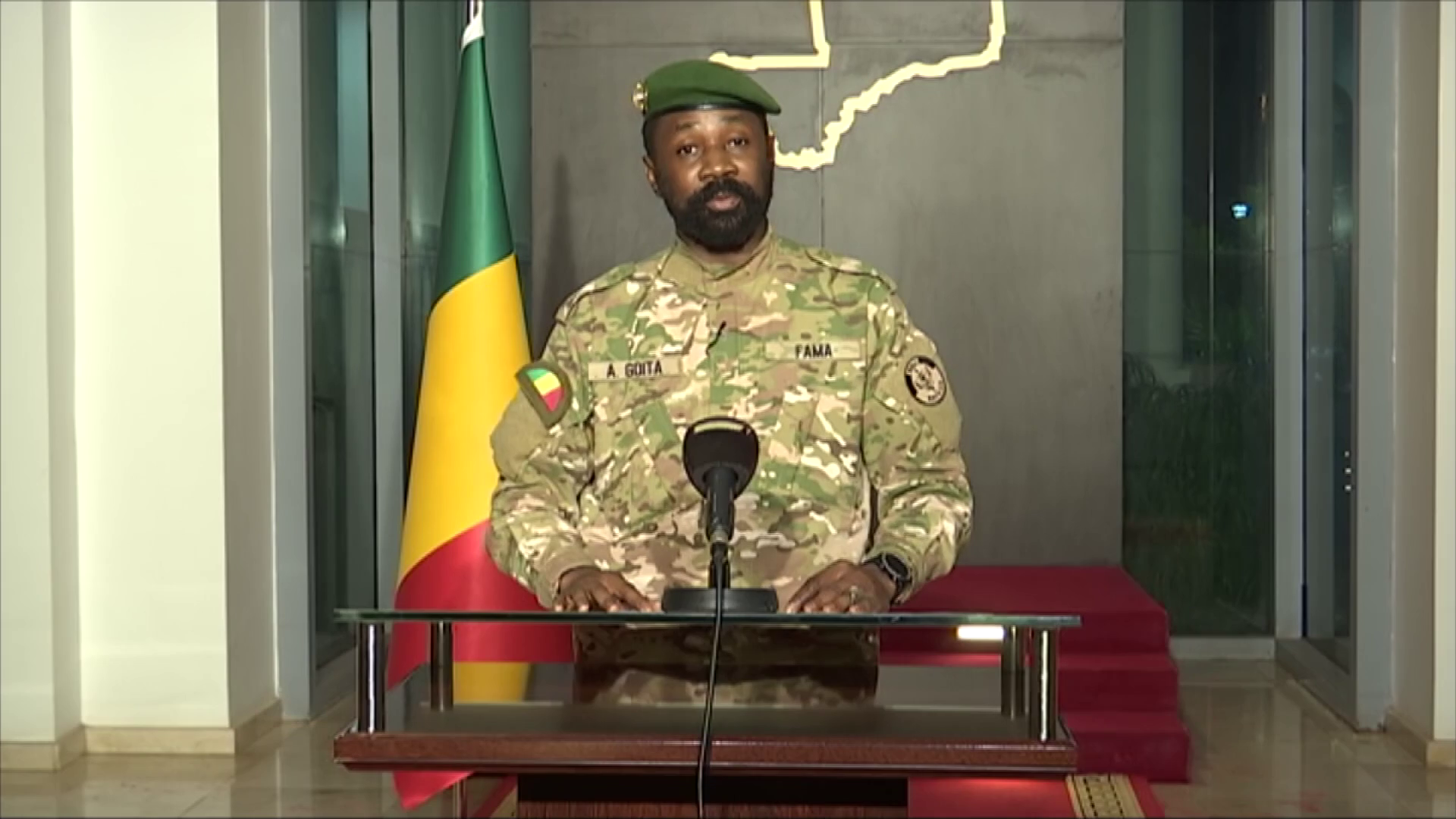 Assimi Goïta, presiden sementara Mali sejak kudeta Mali 2021.