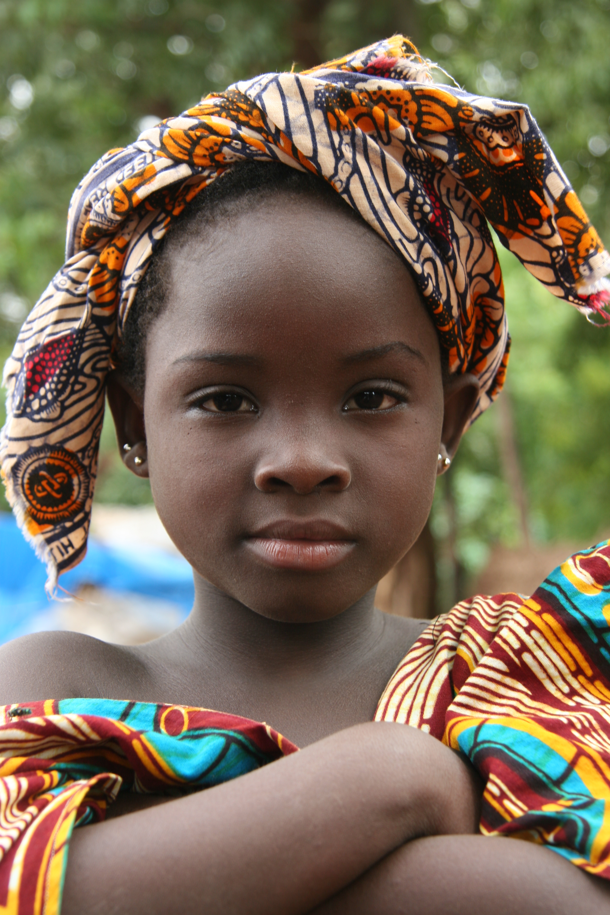 Seorang gadis Bozo di Bamako.