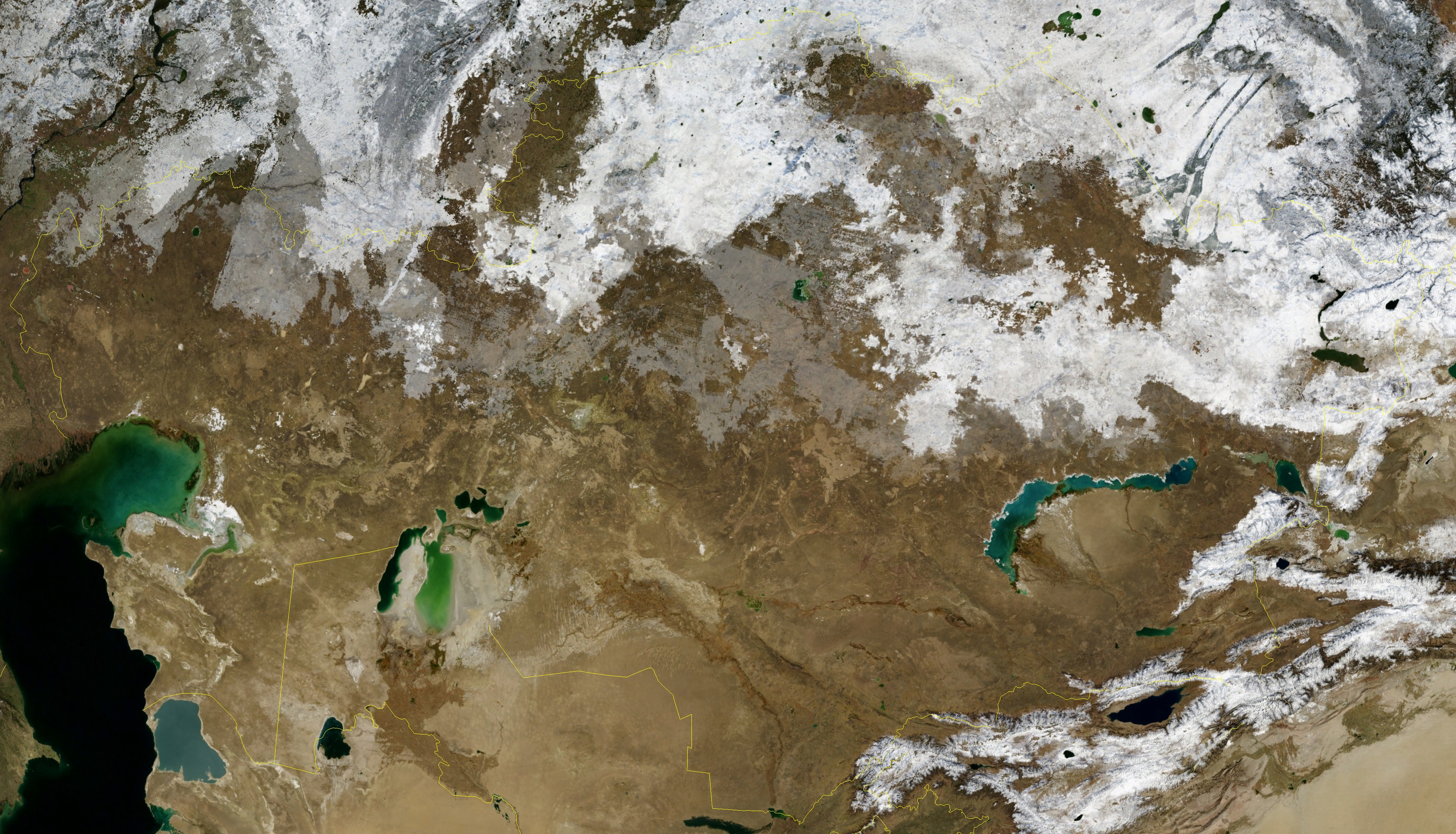 Imej satelit Kazakhstan (November 2004)