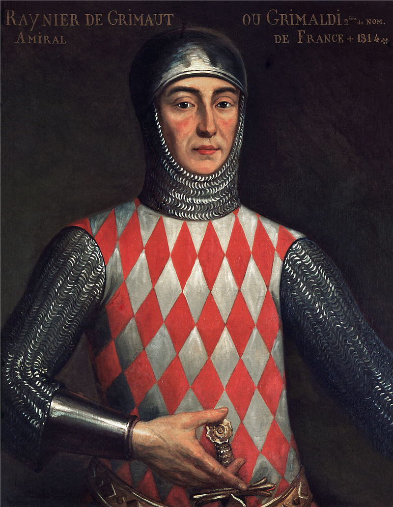 Rainier I, a key figure in the early Grimaldi period and victor of the naval battle at Zierikzee.