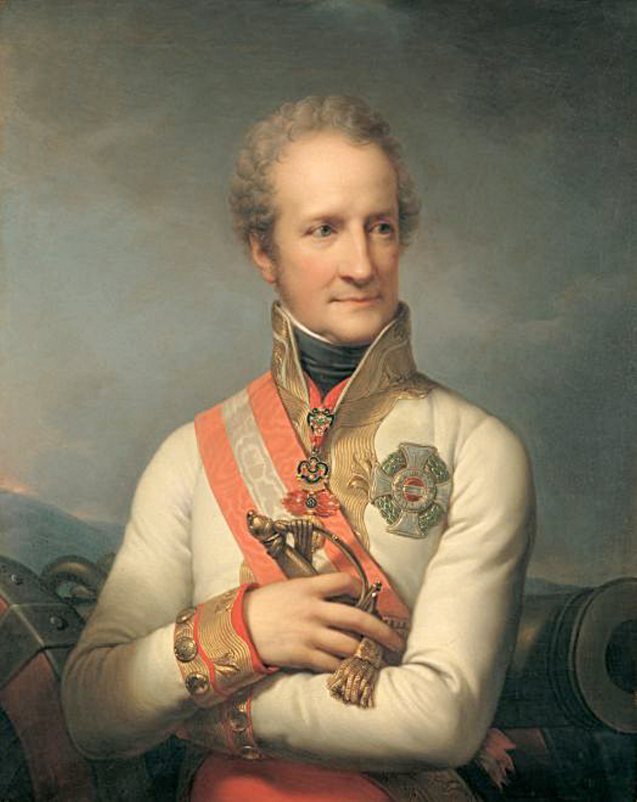 Johann I Joseph, Putera Liechtenstein dari 1805 hingga 1806 dan 1814 hingga 1836, oleh Johann Baptist von Lampi the Elder. Muzium Liechtenstein, Vienna