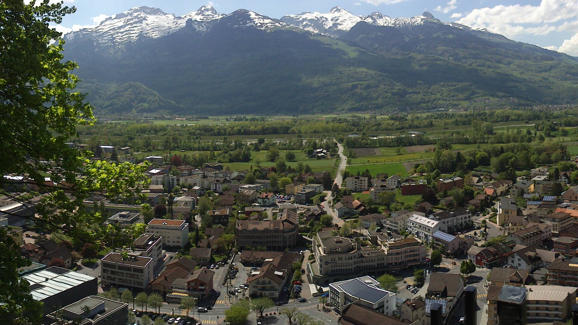 Panorama Vaduz, ibu negara Liechtenstein