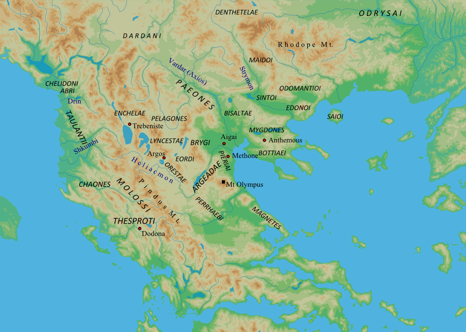 Các nhóm dân tộc bộ lạc ở Nam Balkan trước khi Macedon mở rộng