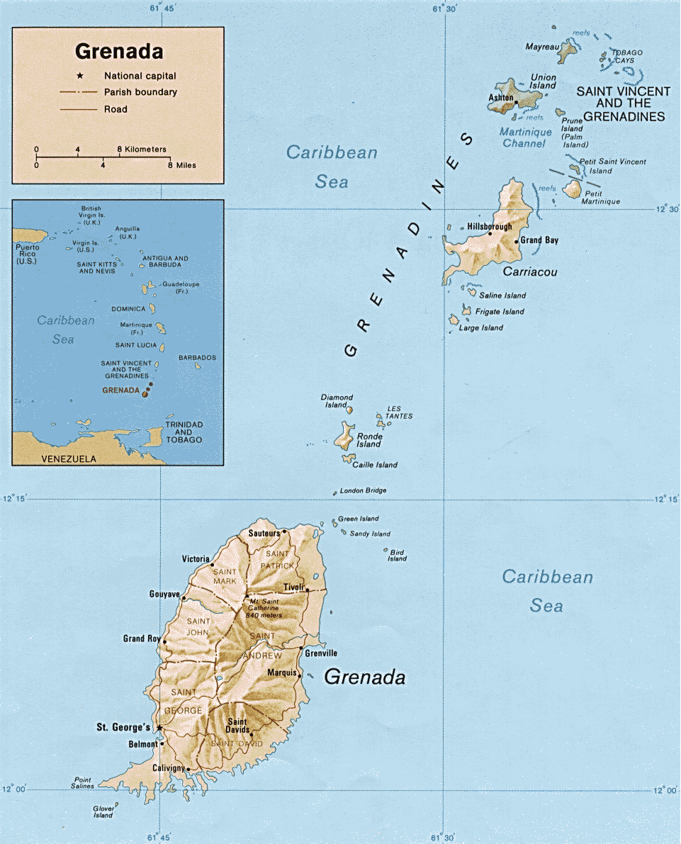 Peta Grenada
