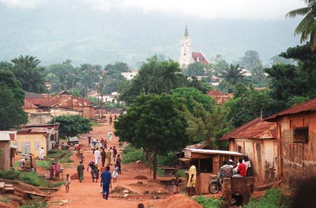 A church in Kpalimé, representing Christian presence in Togo.