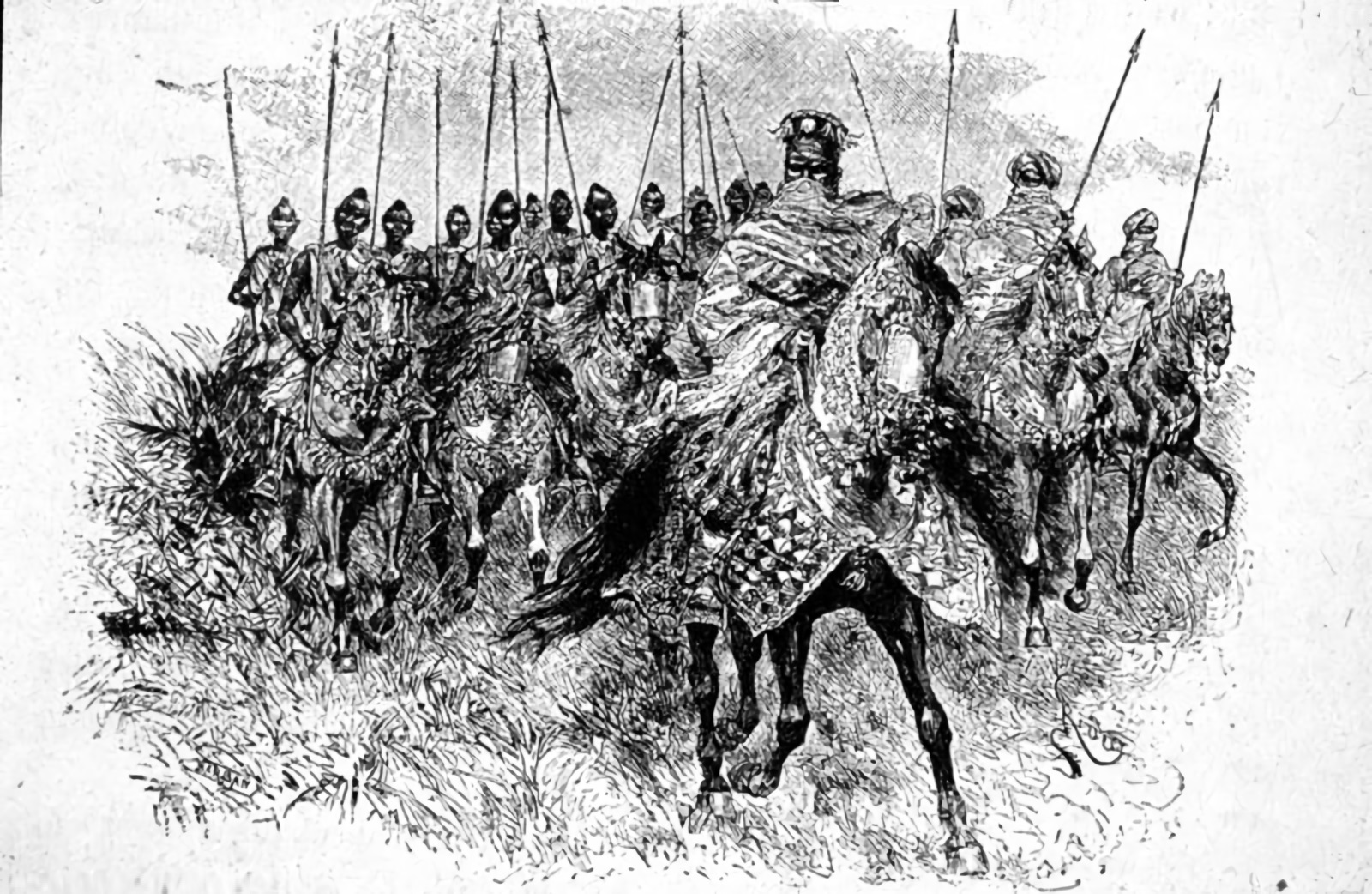 The cavalry of the Mossi Kingdoms were experts at raiding deep into enemy territory, even against the formidable Mali Empire (c. 1890).