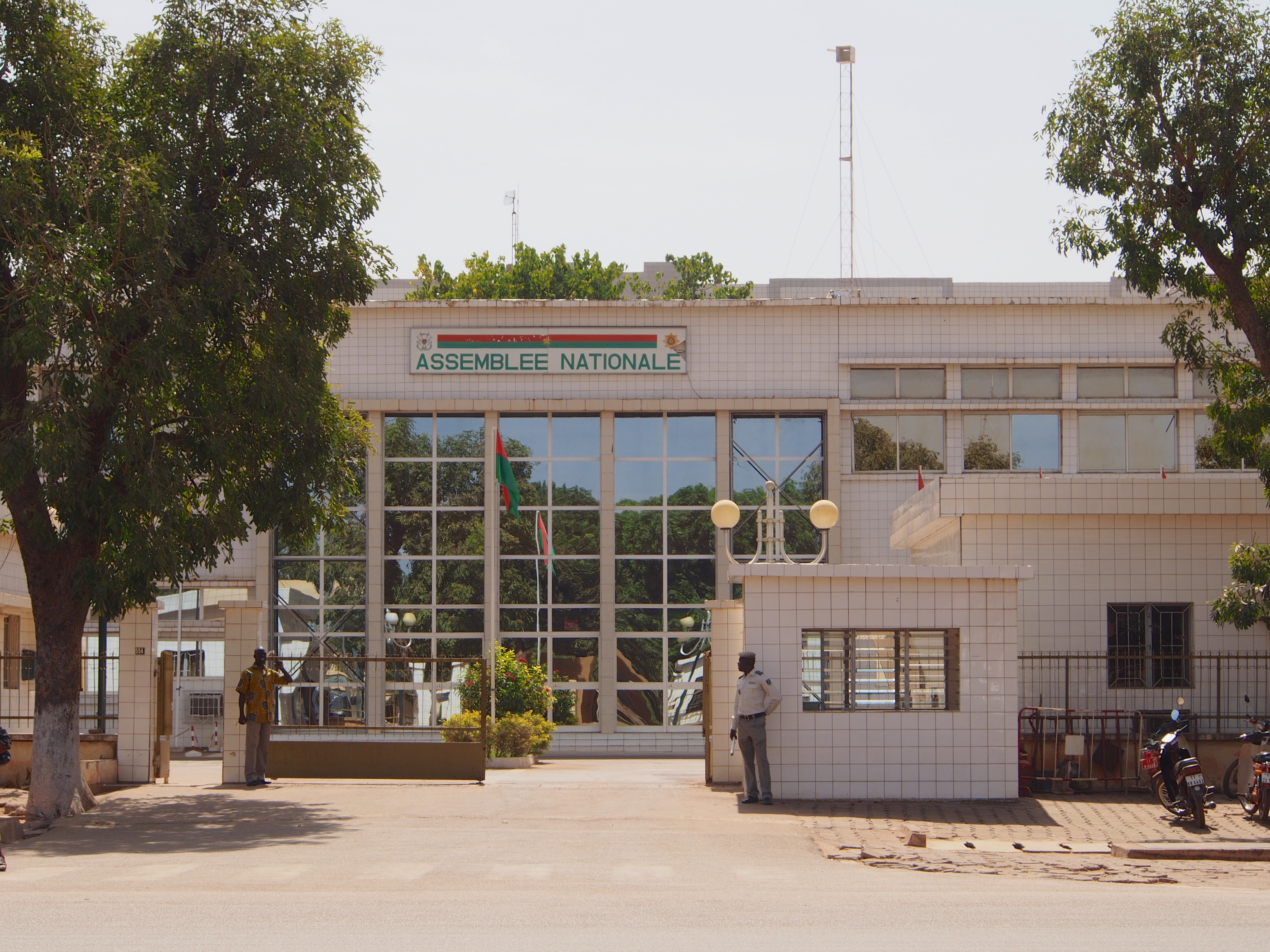 The National Assembly building in downtown Ouagadougou.