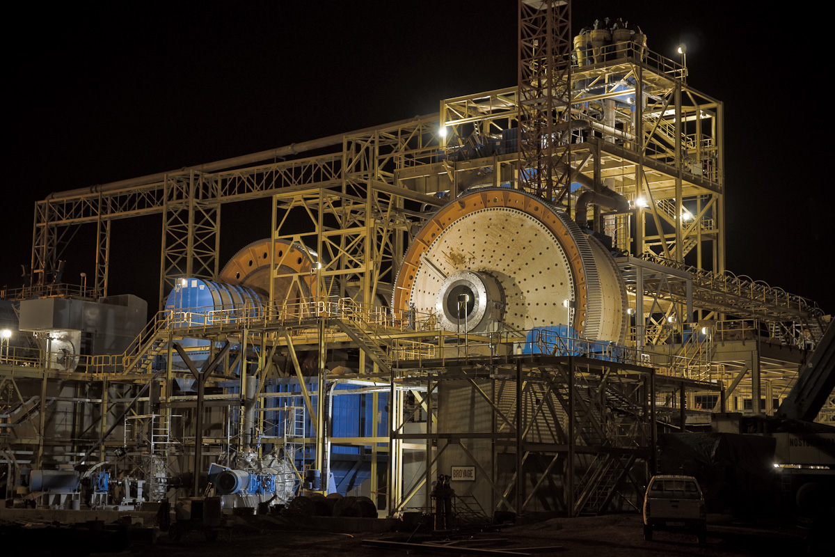 Processing facilities at the Essakane Gold Mine in Burkina Faso.