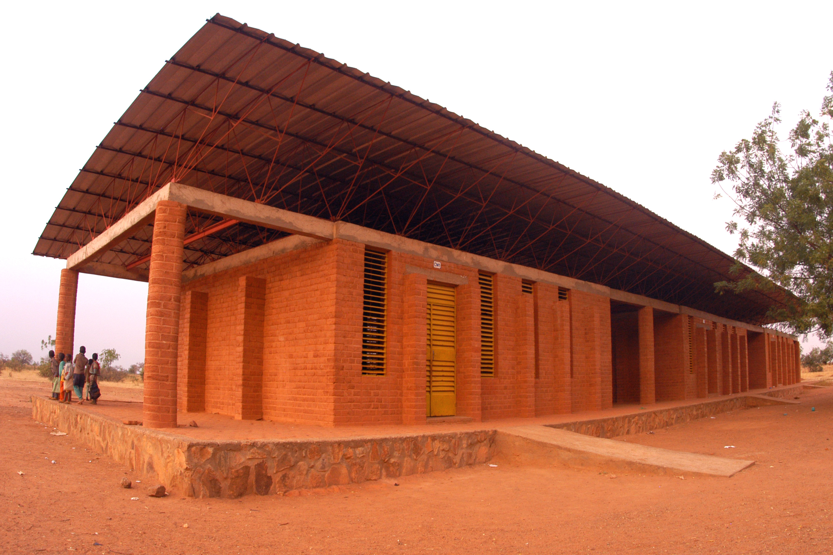 The Gando primary school, designed by architect Diébédo Francis Kéré, recipient of the Aga Khan Award for Architecture in 2004.