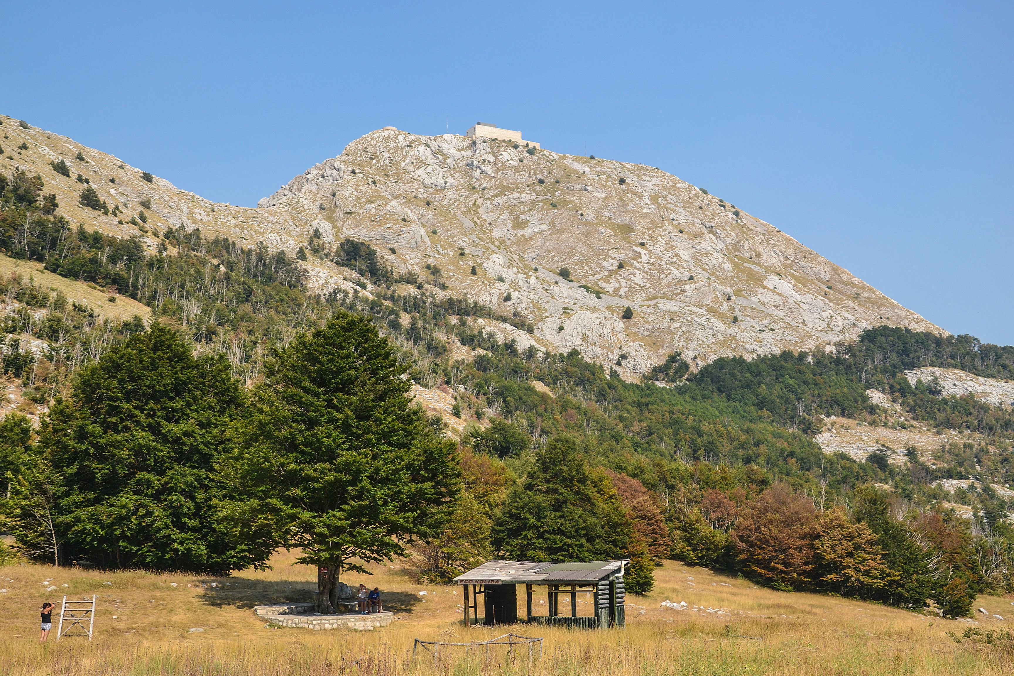 Lovćen, a mountain and national park in southwestern Montenegro.
